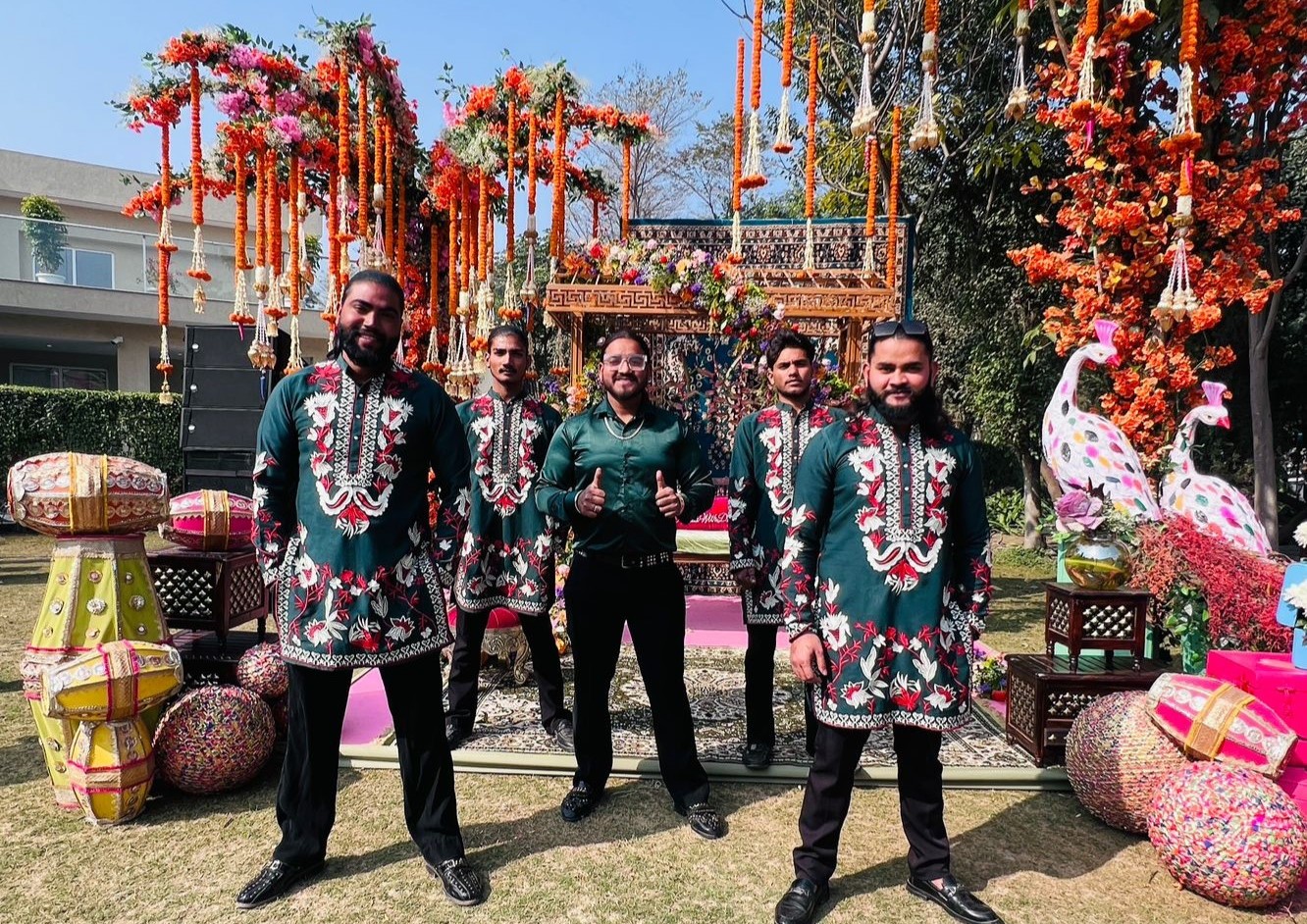 Baraat procession dhol